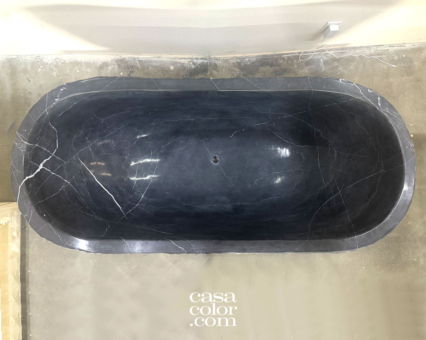 71β One Piece Hand-Carved 100% Natural Stone Tub. 1,800 Lb. Stone Tub. Indoor/Outdoor