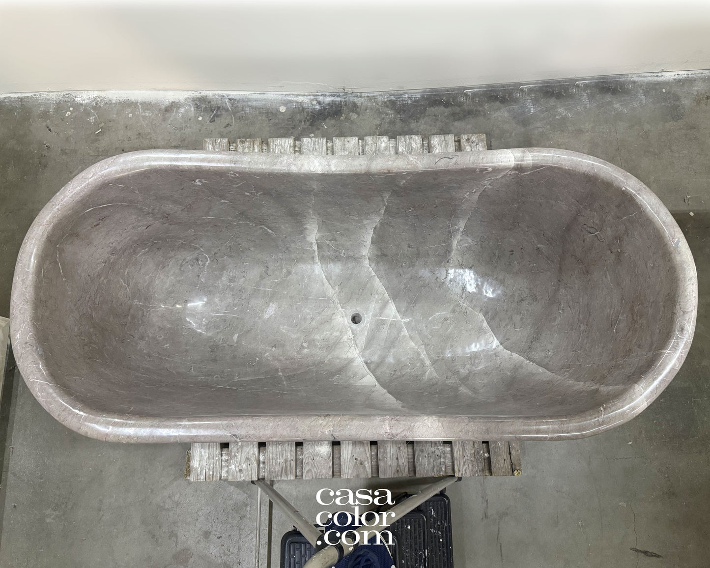 One Piece Hand-Carved 100% Natural Stone Tub. 1,000 Lb. Stone Tub. Indoor/Outdoor Tub