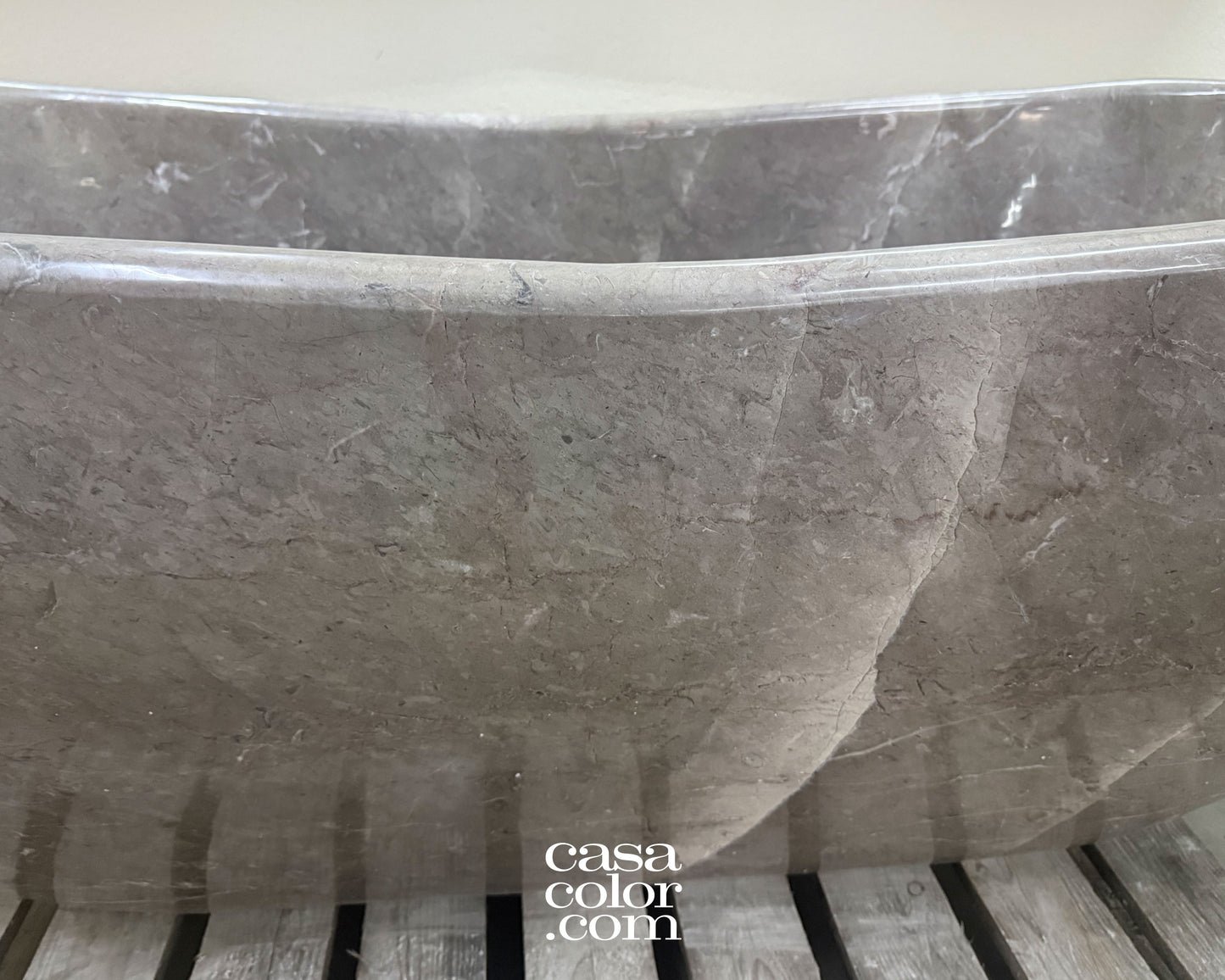 One Piece Hand-Carved 100% Natural Stone Tub. 1,000 Lb. Stone Tub. Indoor/Outdoor Tub