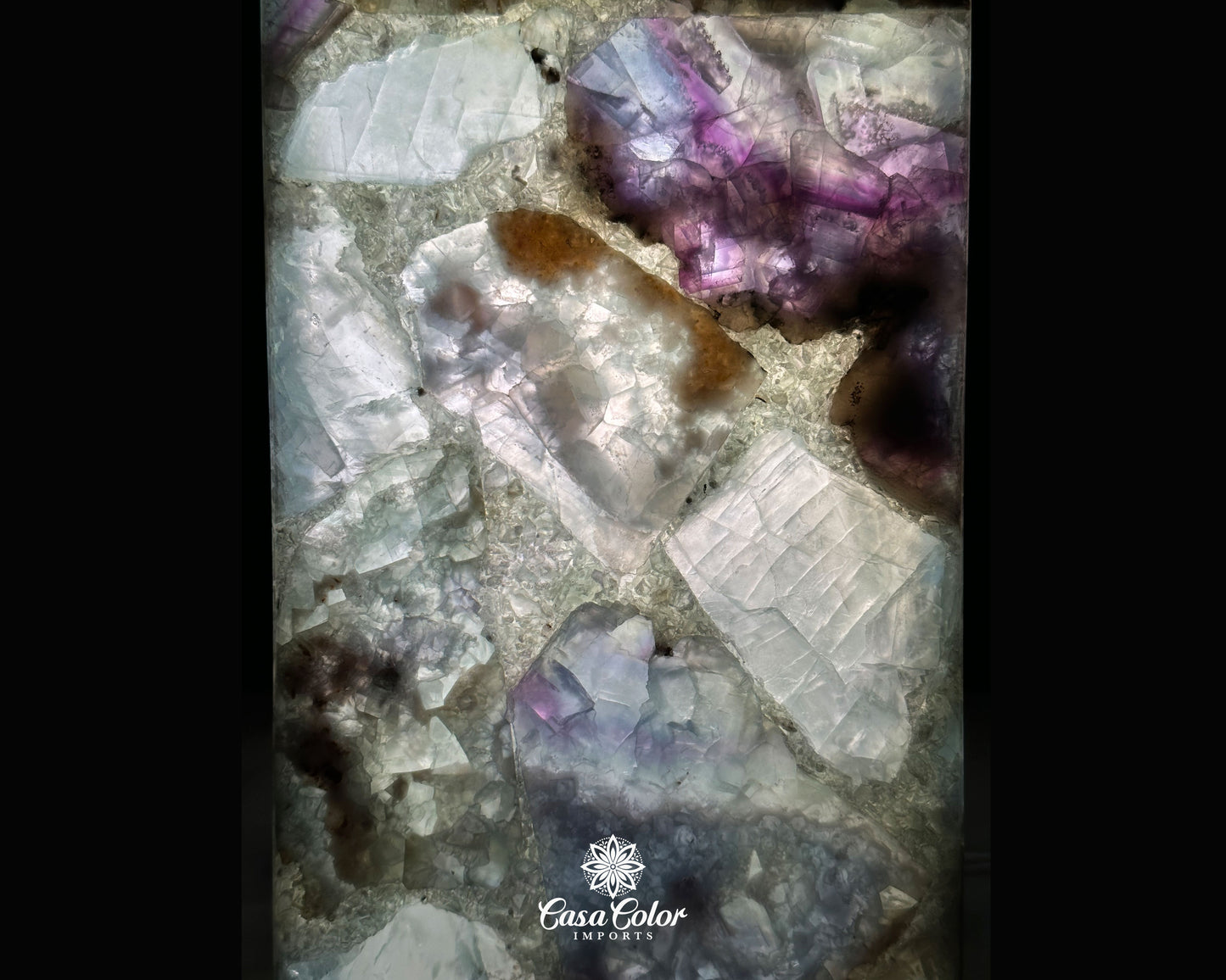Stunning Galaxy Green and Purple Fluorite Crystal Lamp. Meditation Lamp. Lamp Therapy. Lamp Decor. Luxury home decor.