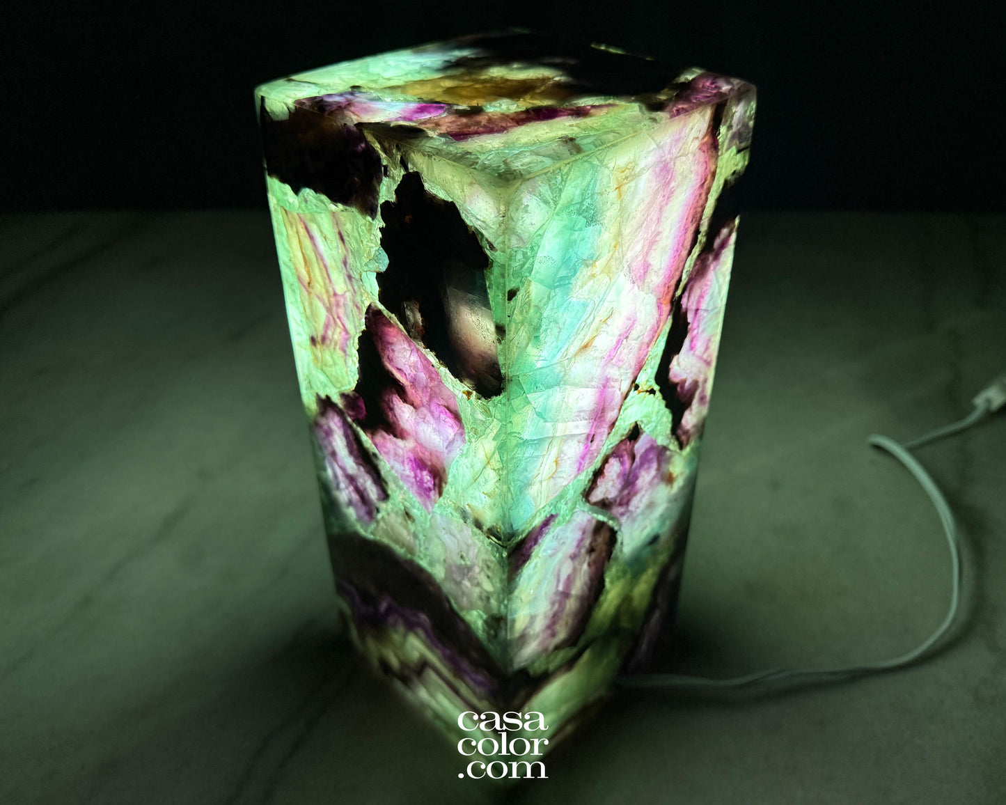 Fluorite Crystal Lamp 05