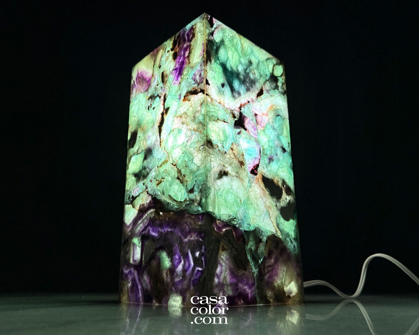 Fluorite Crystal Lamp 06