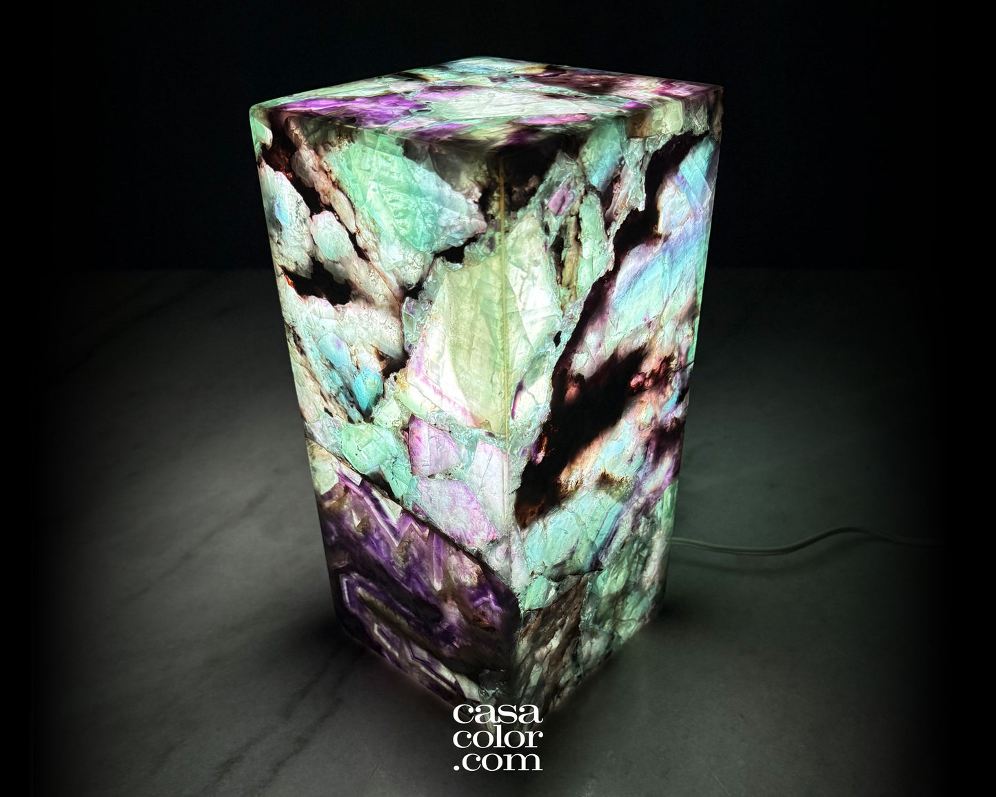 Fluorite Crystal Lamp 01