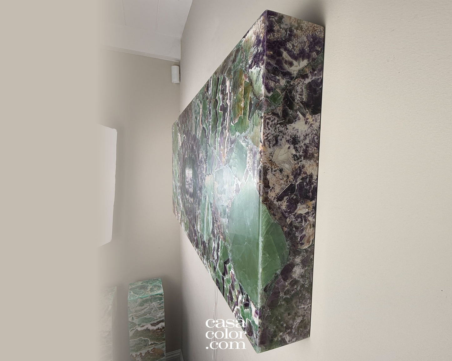 Stunning 100% Natural Crystal Fluorite Wall Panel