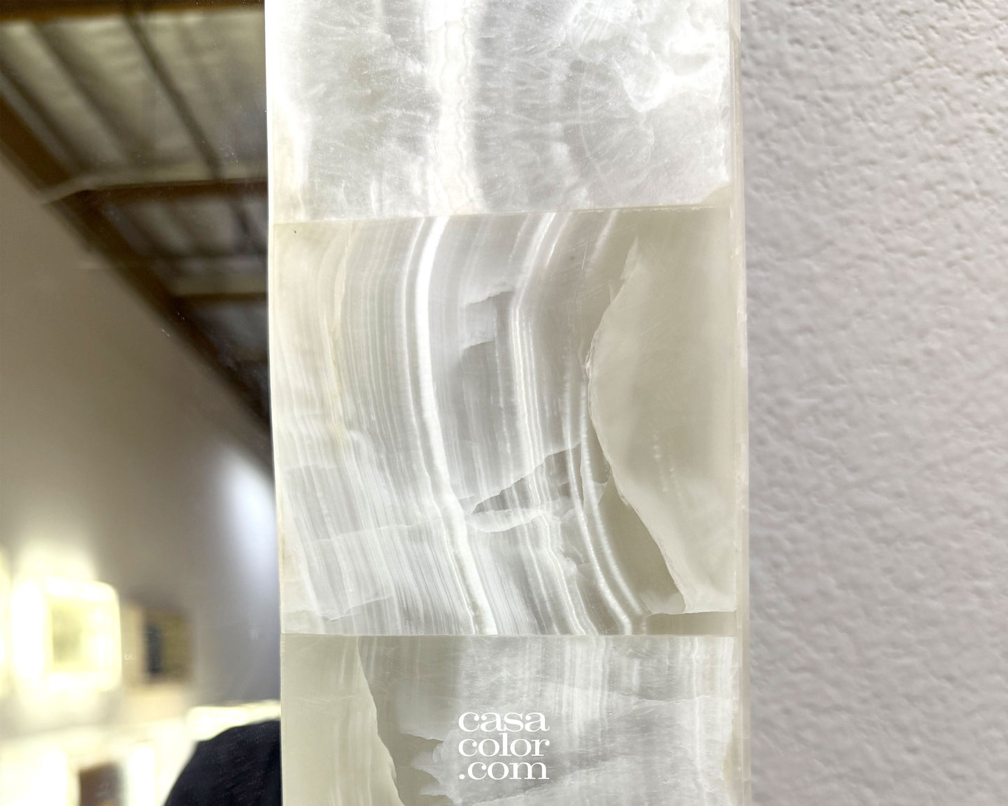 Super Large LED White Onyx Mirror 98"x47"
