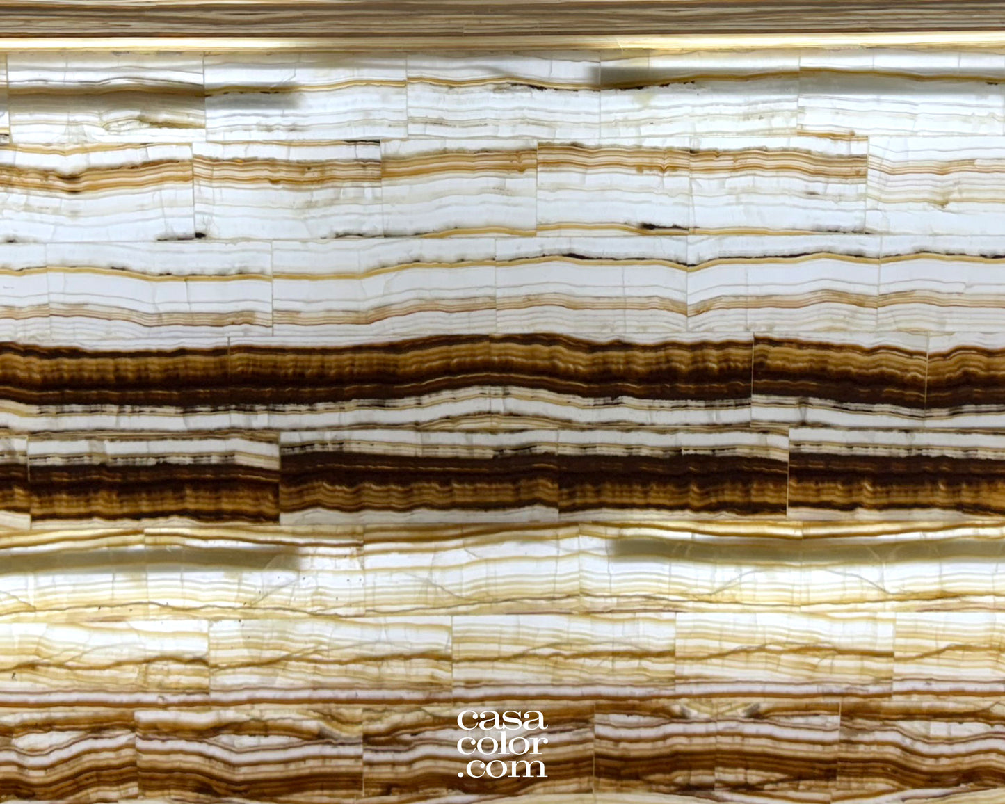 Incredible Brown Zebra Onyx Bar