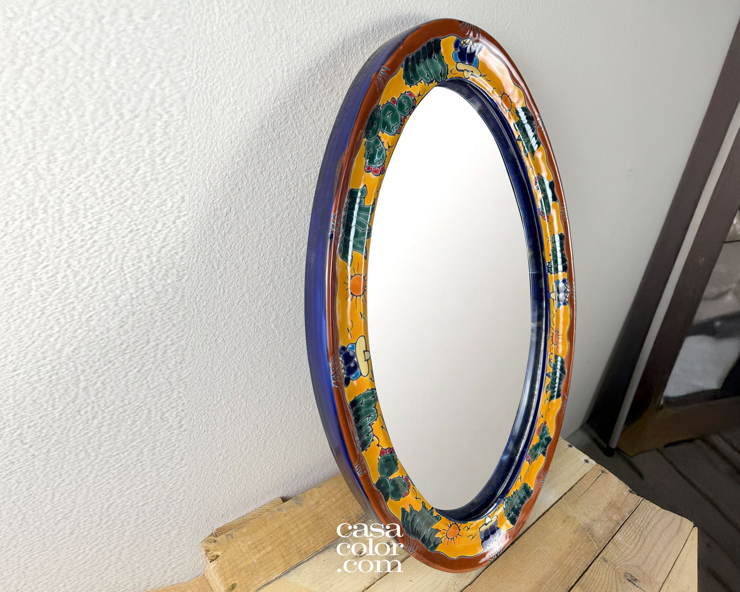 13 Piece Talavera Hand Painted Bathroom Set with Pedestal Sink Desert Sombrero Bathroom Fixtures Home Dec.