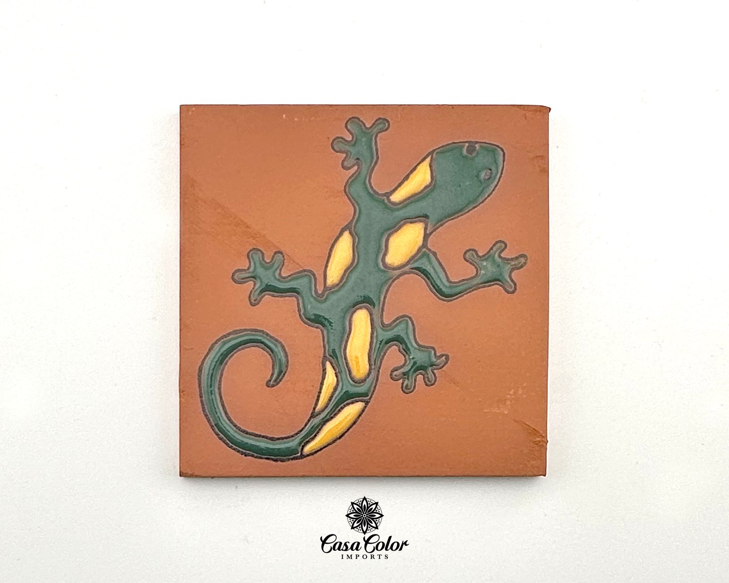 Desert Handmade Relief Mexican Decorative Talavera Tile 4"X4" free shipping, can be used as drink coasters..