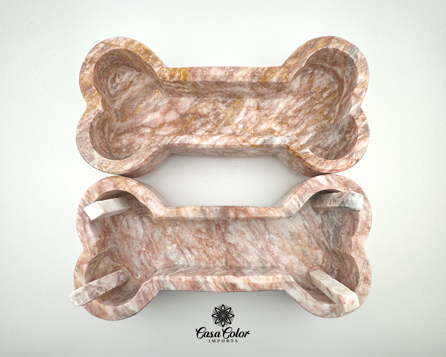 Handmade Pink Marble Dog Pet Urn for Cremation/ Ashes/ Large dogs.