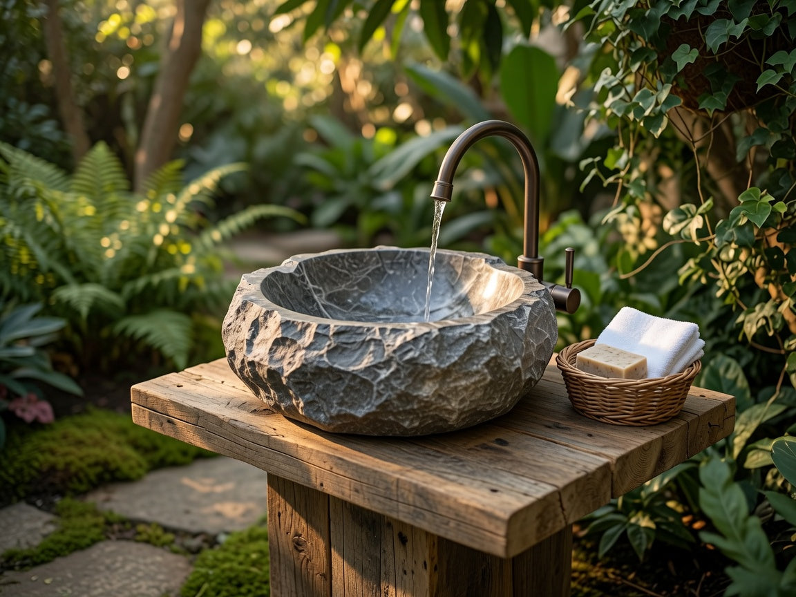 stone sink
