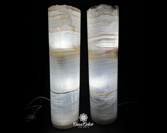 Translucent Nacar Onyx Lamps