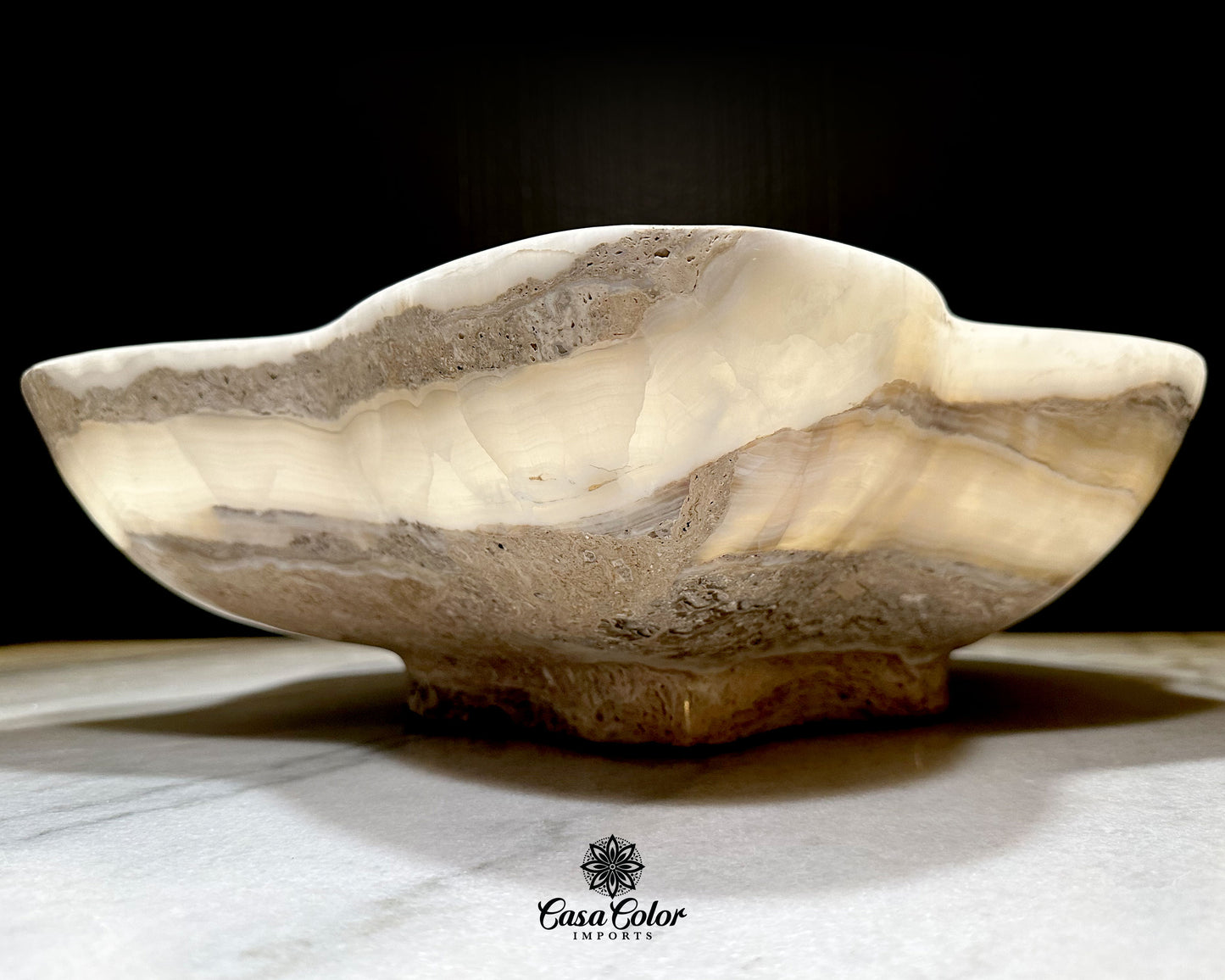 Extra Large White Onyx Centerpiece Bowl. Dining Room Essential, Fruit Bowl, Dining Table Center Piece Décor, Dining Table Decor, Marble Bowl, Coffee Table Decor, Fruit Holder, Table Centerpiece.