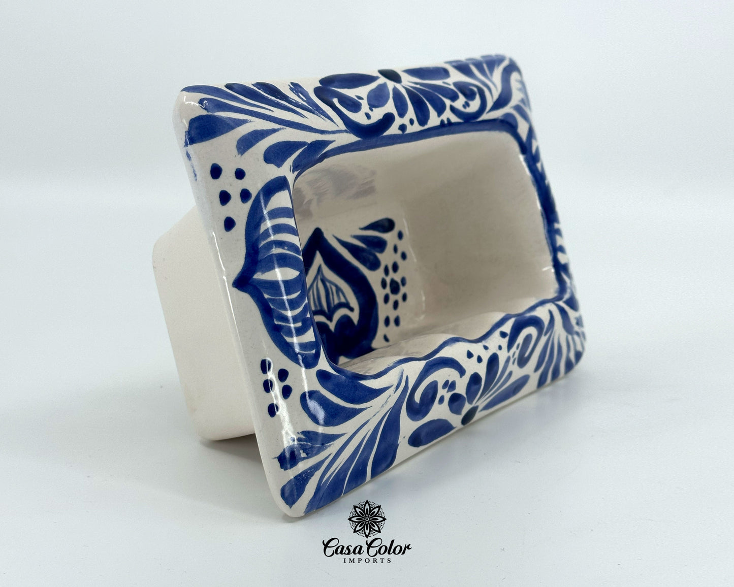 10 Piece Talavera hand painted Blue/White Bathroom fixtures/ Home Decor/ Colonial style. FREE SHIPPING.