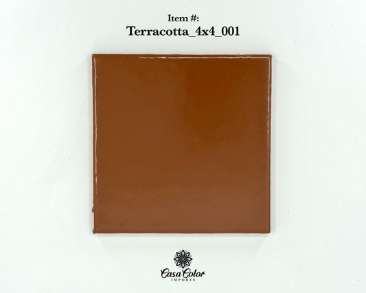 50 Glossy Coffee Brown Decorative Hand painted Tiles. 4X4.