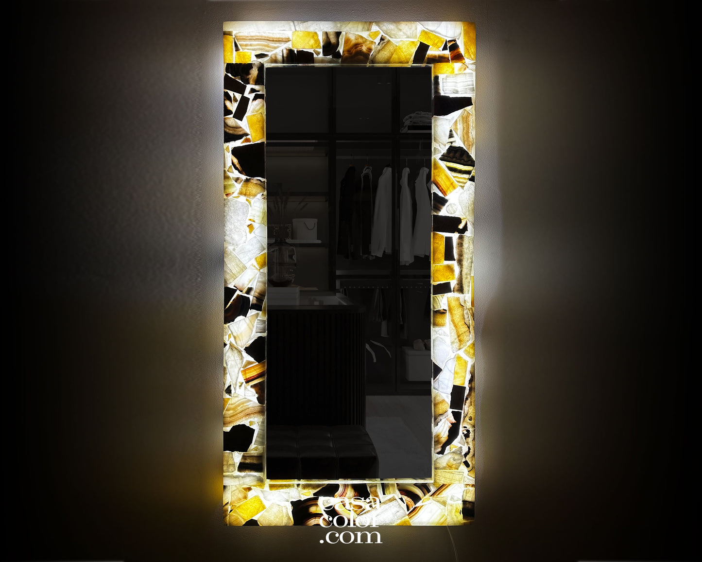 Onyx multicolor wall mirror