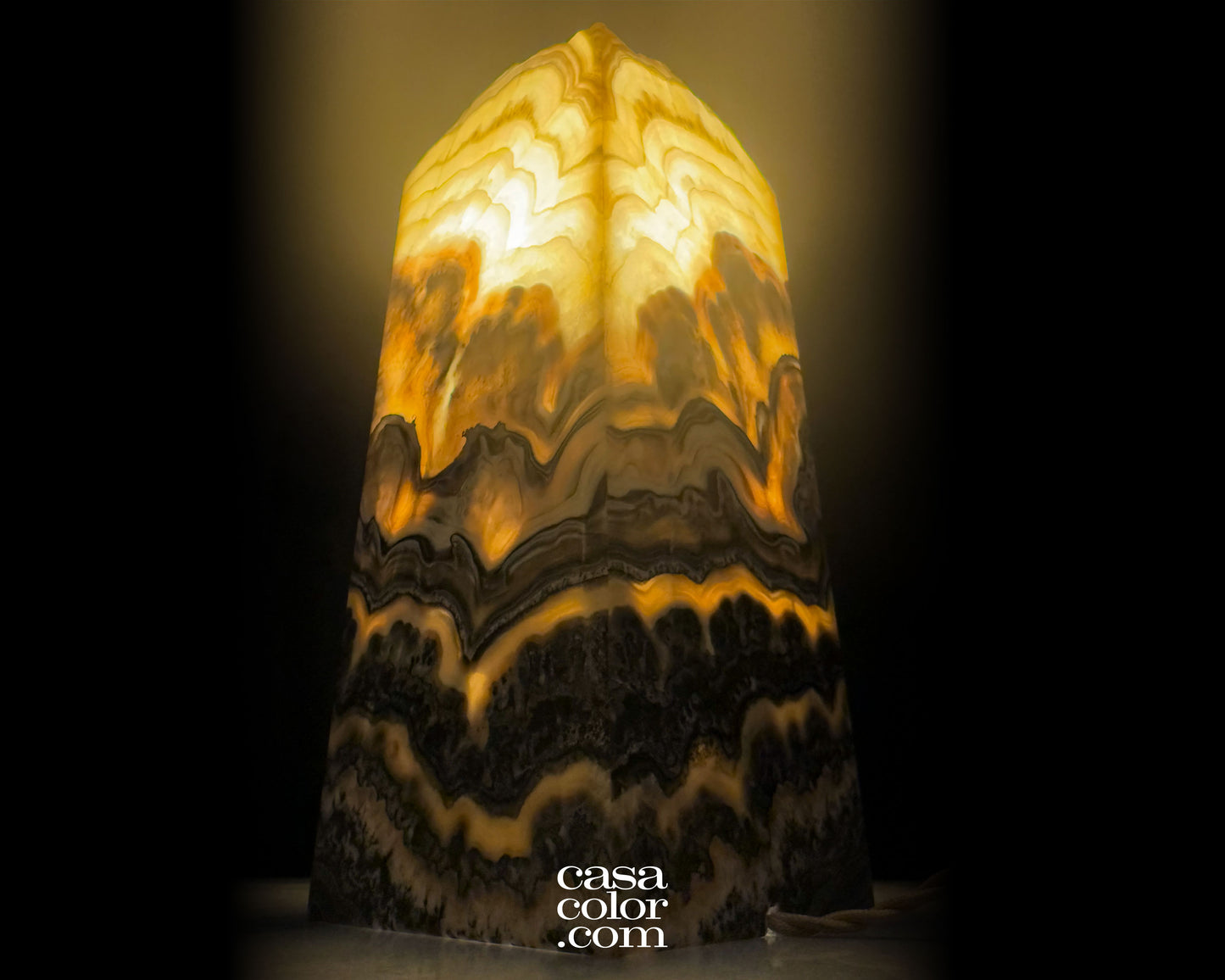 Onyx Zebra Lamp