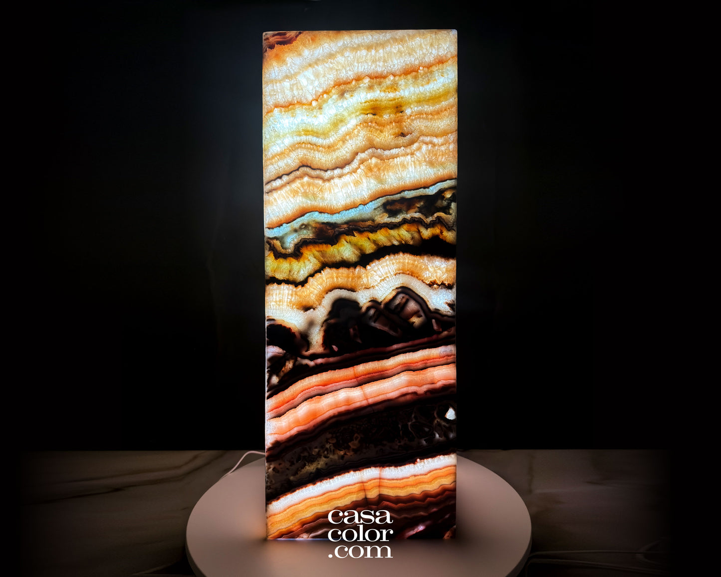 Onyx Serpentine Tower 31.5"x 12"