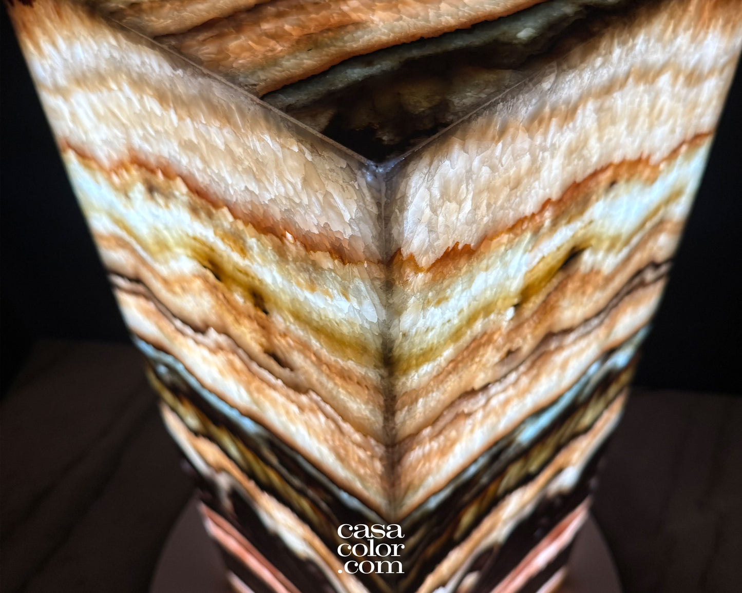 Onyx Serpentine Tower 31.5"x 12"