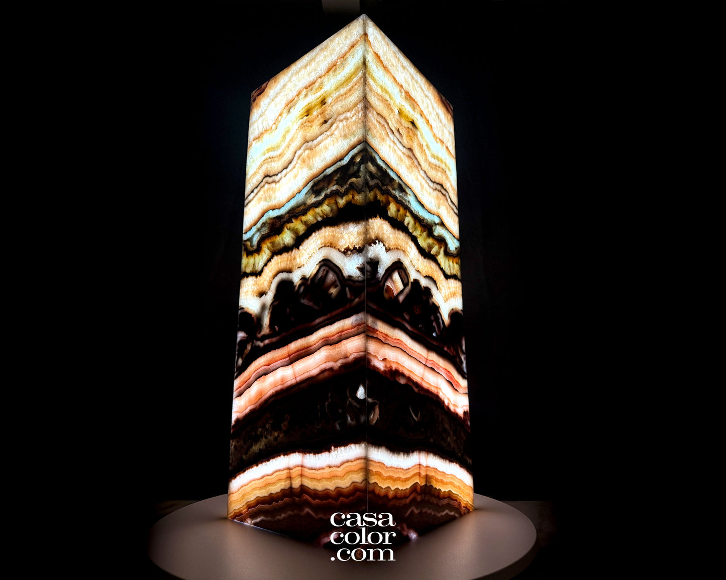 Onyx Serpentine Tower 31.5"x 12"