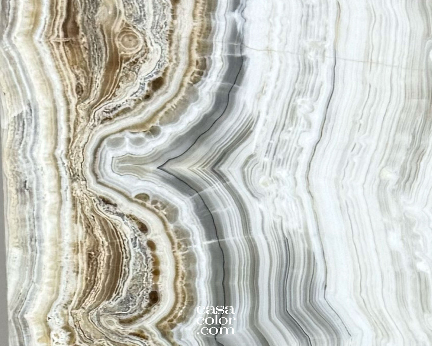 Magnificent Unique Set of Three Fiery Onyx Light Towers