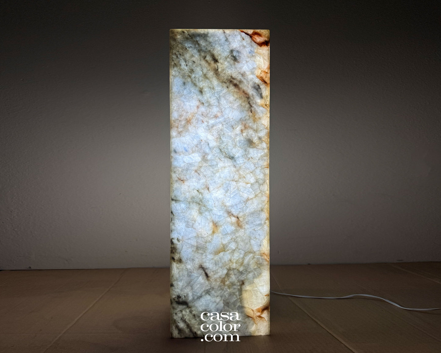 Blue onyx light tower
