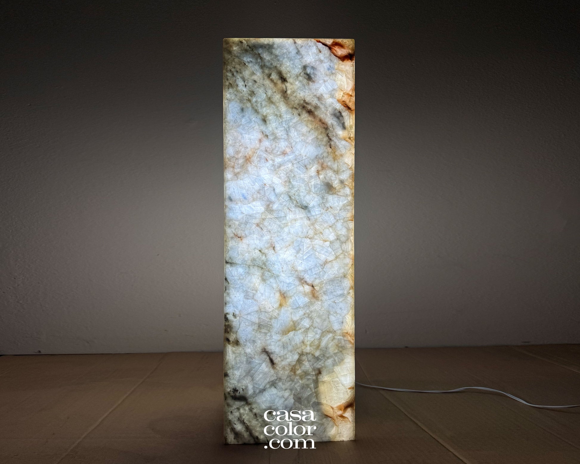 Blue onyx light tower
