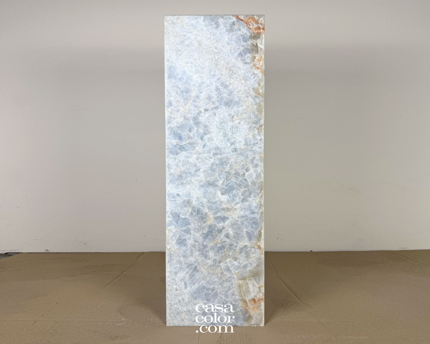 Tall Blue Ice Onyx Tower 39.5"