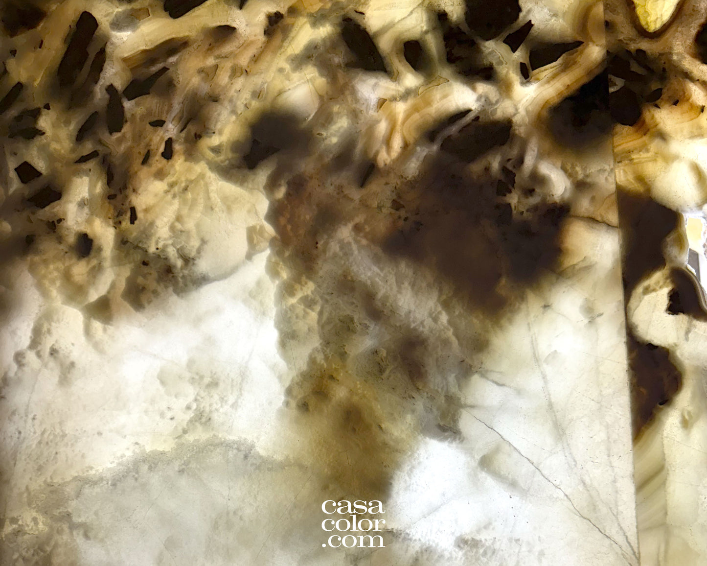 Large White Onyx Center Coffee Table