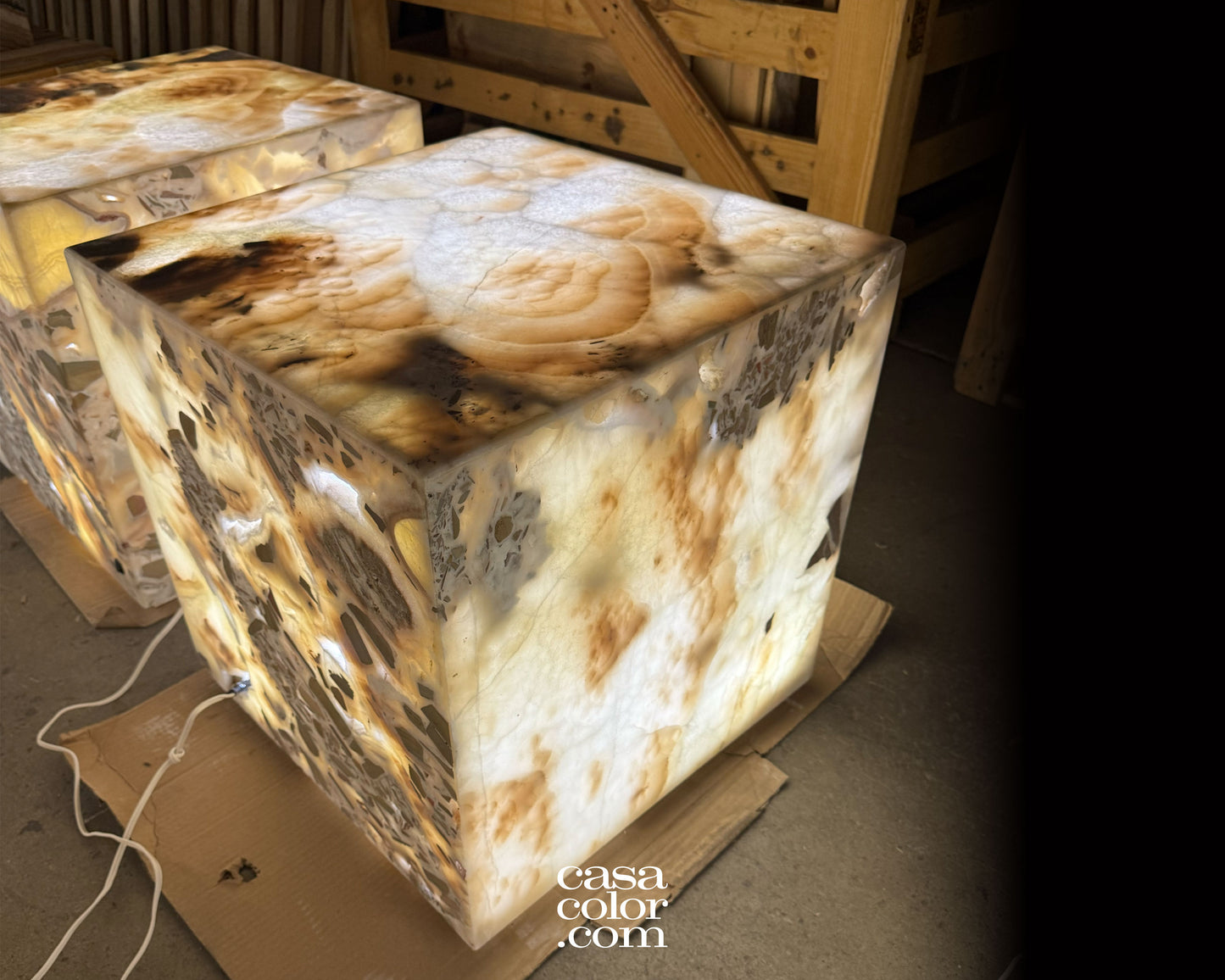 White Onyx coffee table