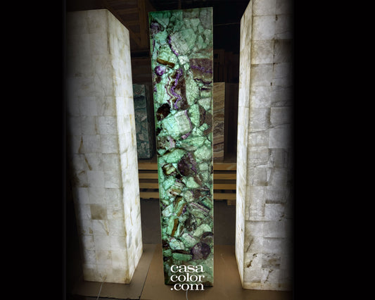 Super Tall Fluorite Crystal Tower 59"