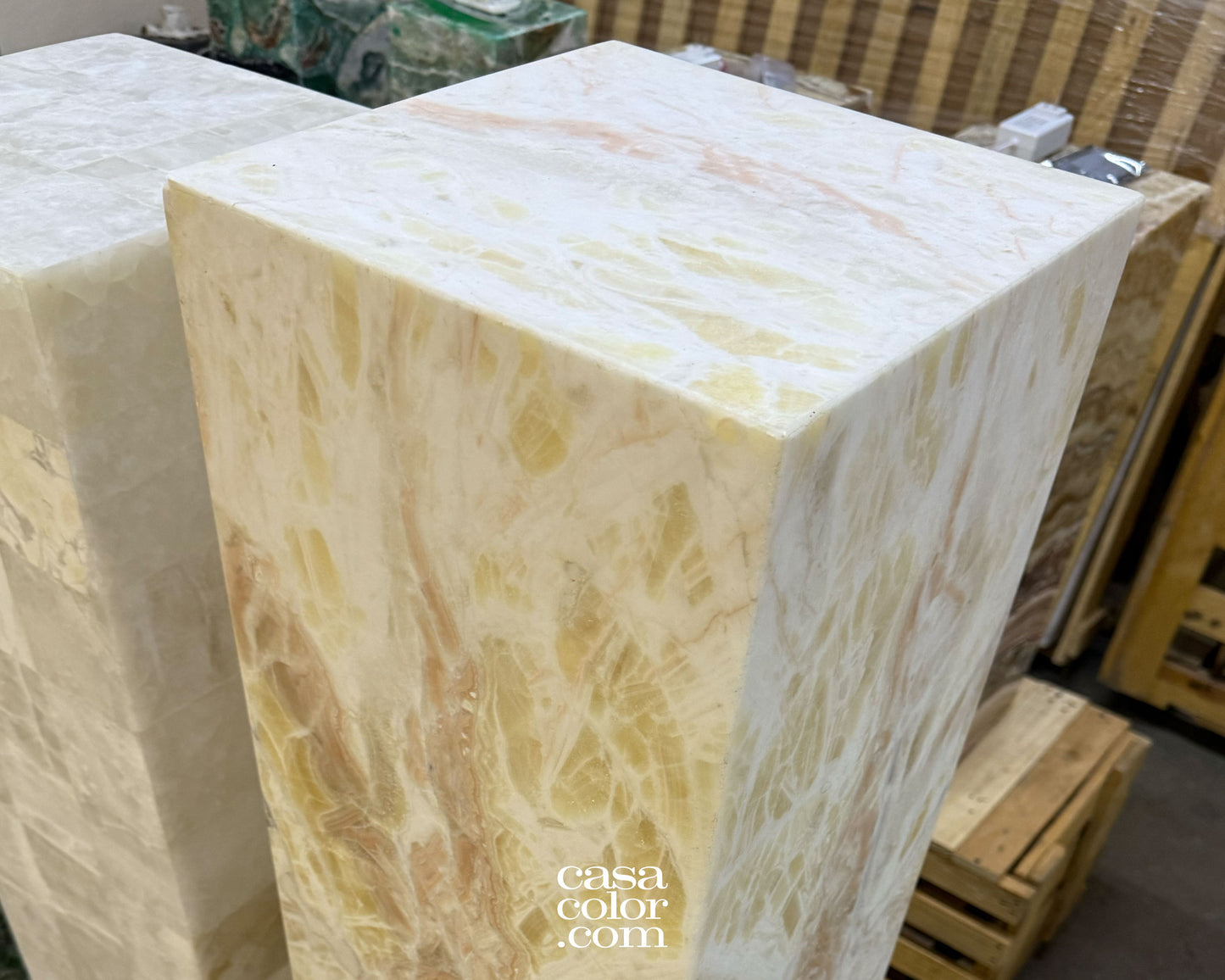 Super Tall Golden Onyx Tower 63"