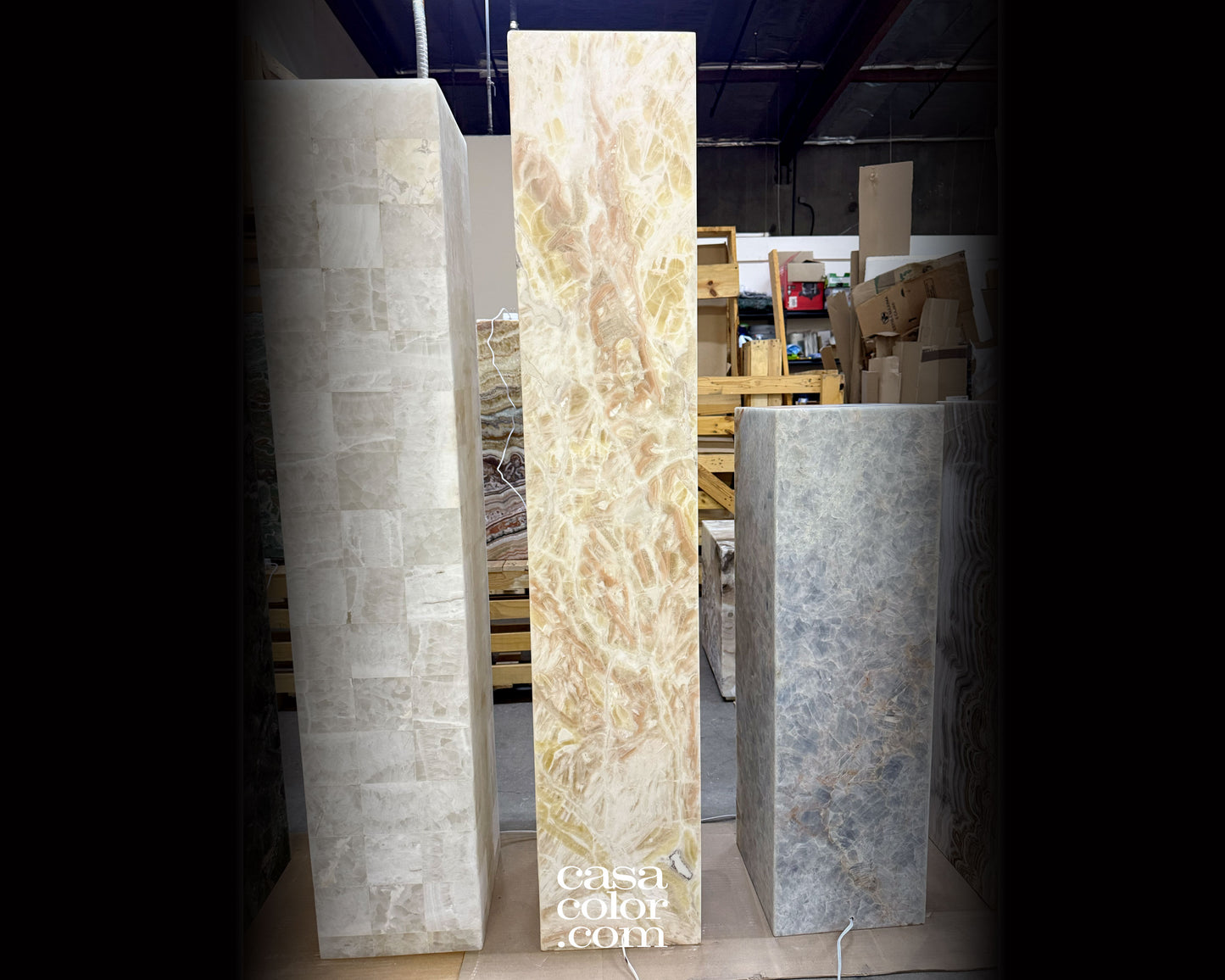 Super Tall Golden Onyx Tower 63"