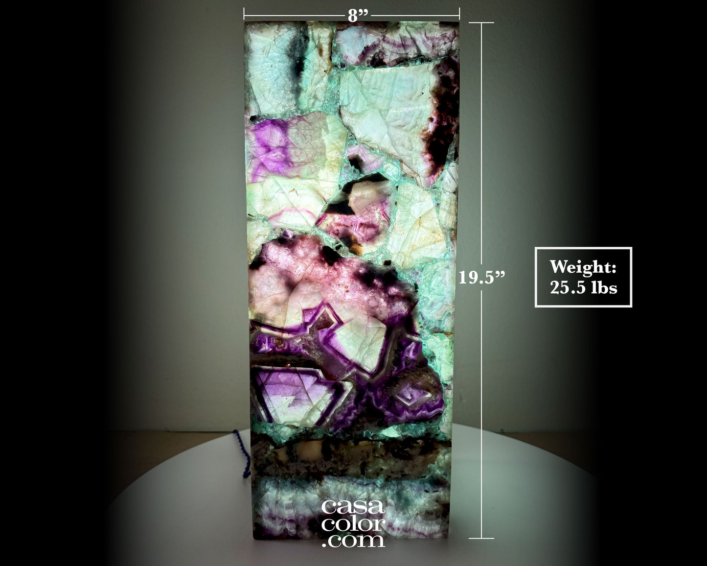 Gemstone Crystal Fluorite Crystal Tower