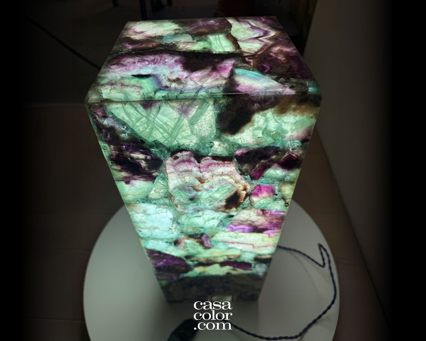 Gemstone Crystal Fluorite Crystal Tower