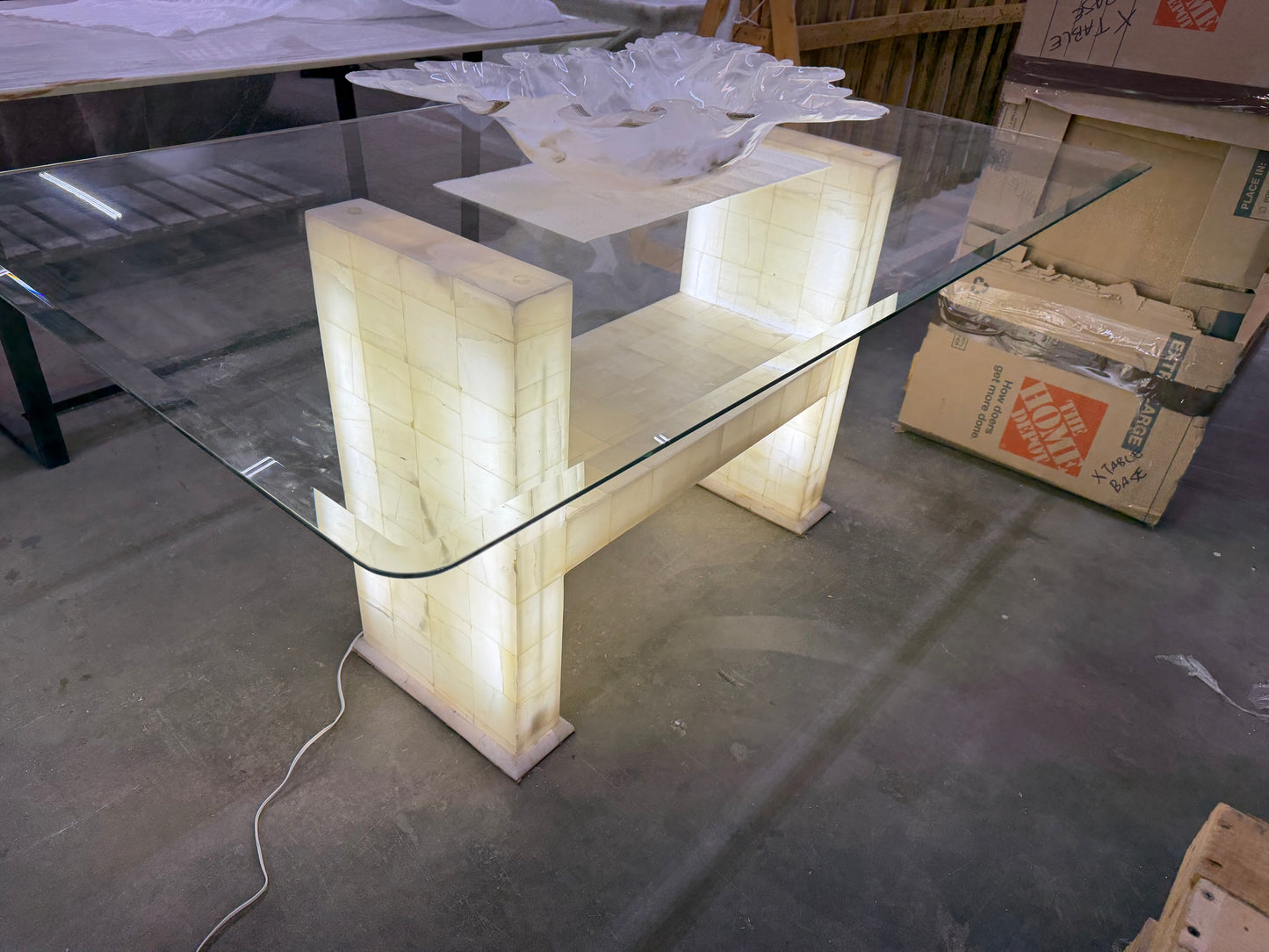 White Onyx Dinning Table