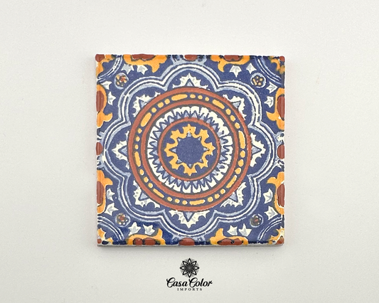 Talavera Tile Mediterranean style. The size is 4x4 inches.