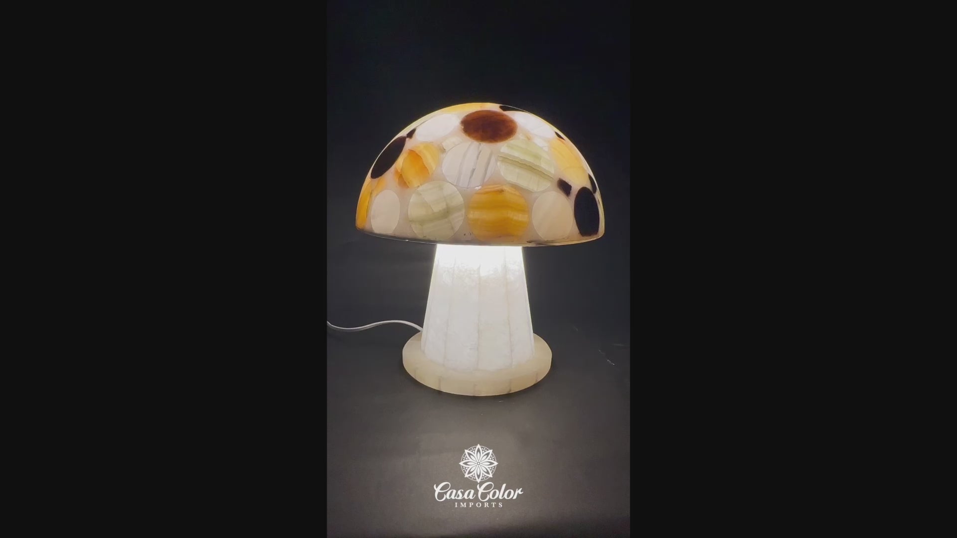 mushroom　0324 Set of 3 Antiqued Mercury Glass Finish Decorative Mushrooms